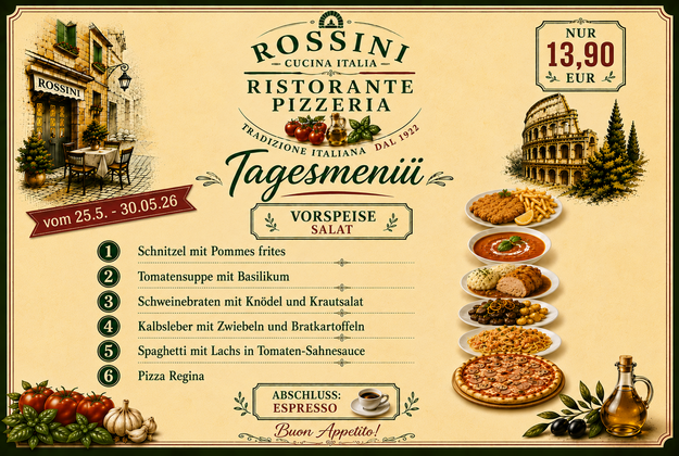 Liebe Hotelgäste, wir freuen uns sehr, Ihnen mitteilen zu dürfen, dass unser Restaurant bereits ab dem 23.05.2026 wieder für Sie geöffnet ist!